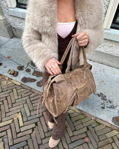 Torebka It girl teddy brązowa