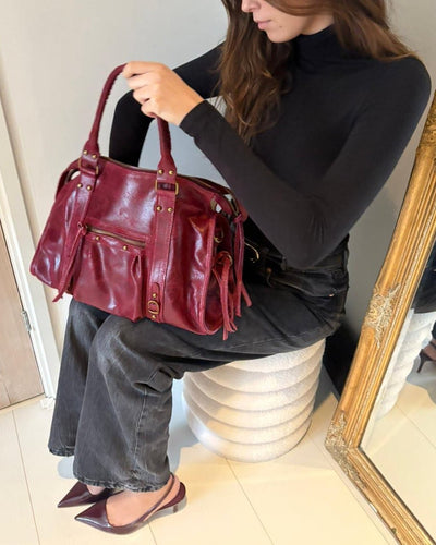 Torebka It girl w kolorze wiśniowym