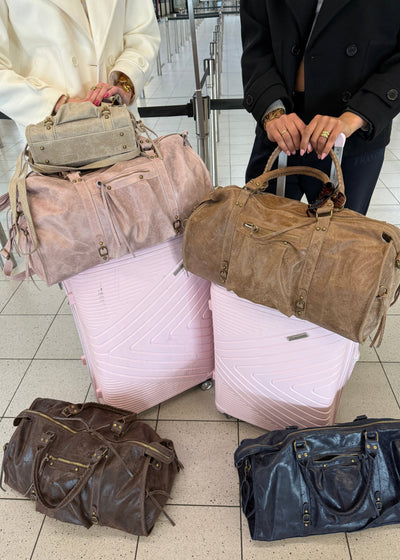 Torba podróżna It girl teddy brązowa