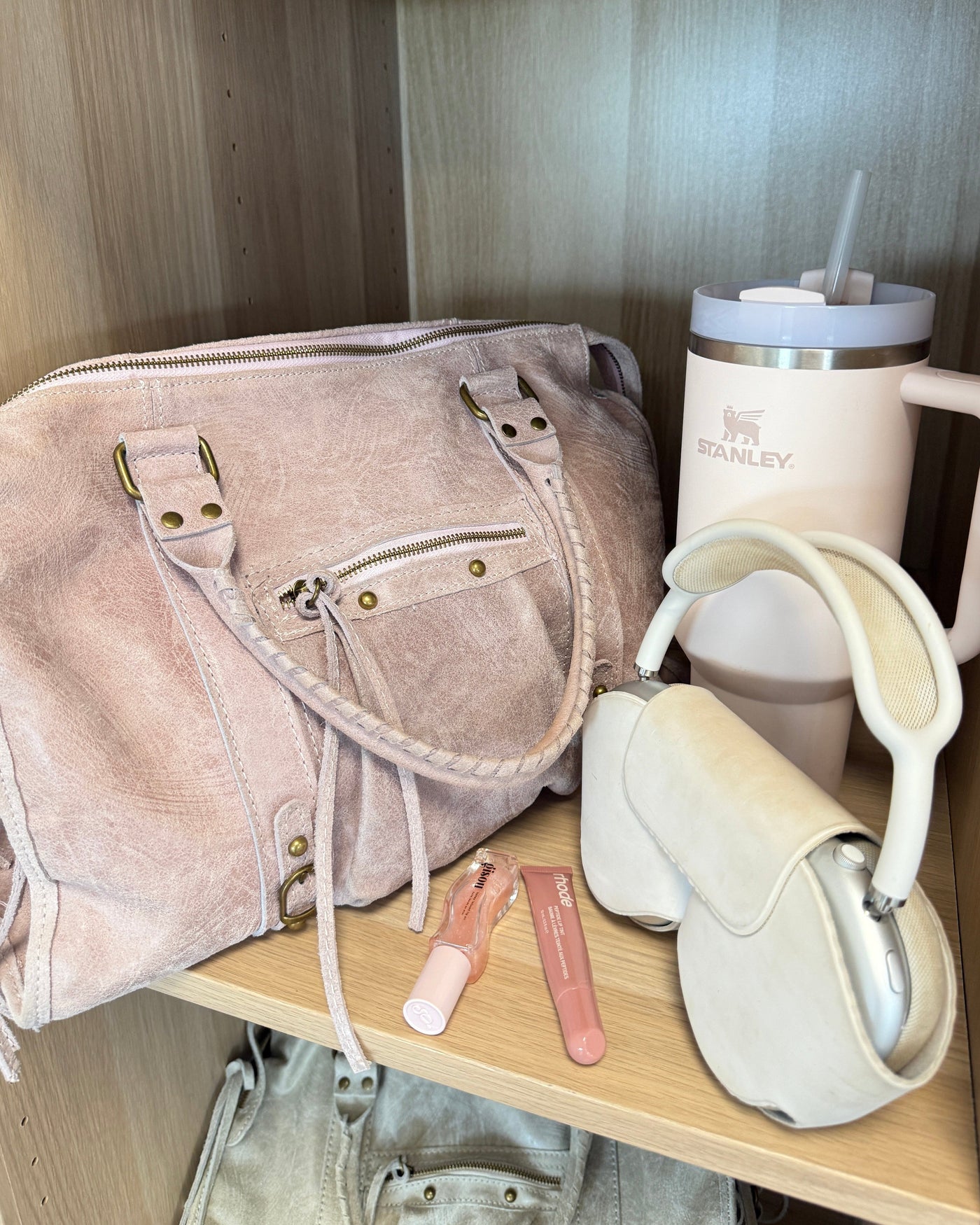 Torba It girl waniliowo-różowa