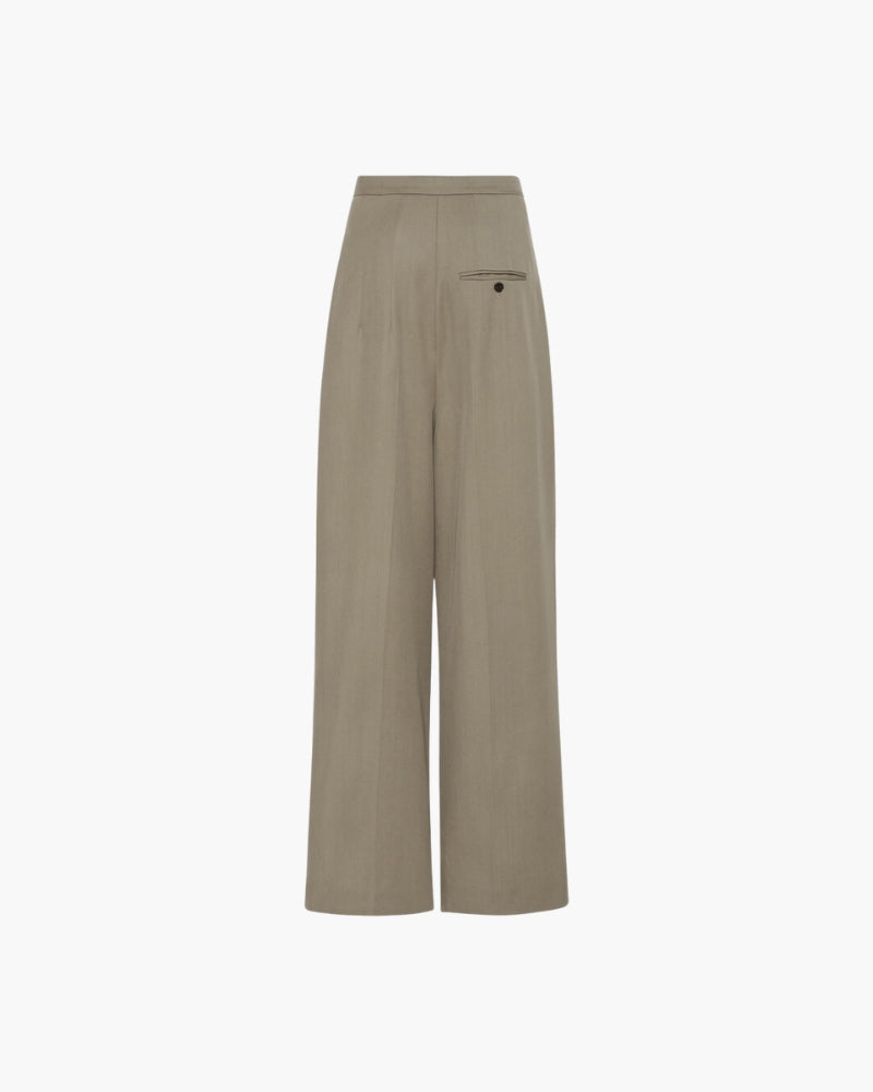 Wełniane Spodnie Oversized