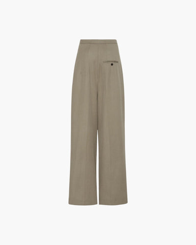 Wełniane Spodnie Oversized