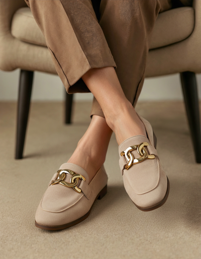 Loafers Księżnej z Zamszu