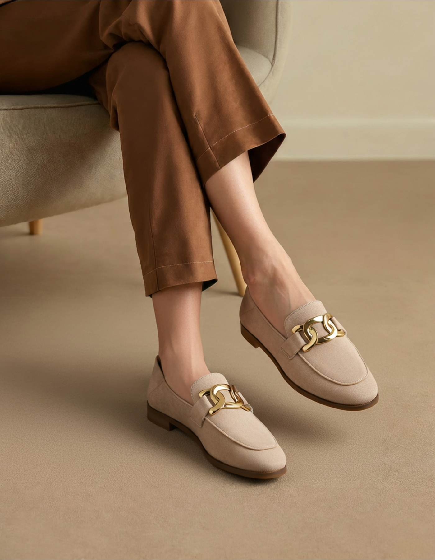 Loafers Księżnej z Zamszu