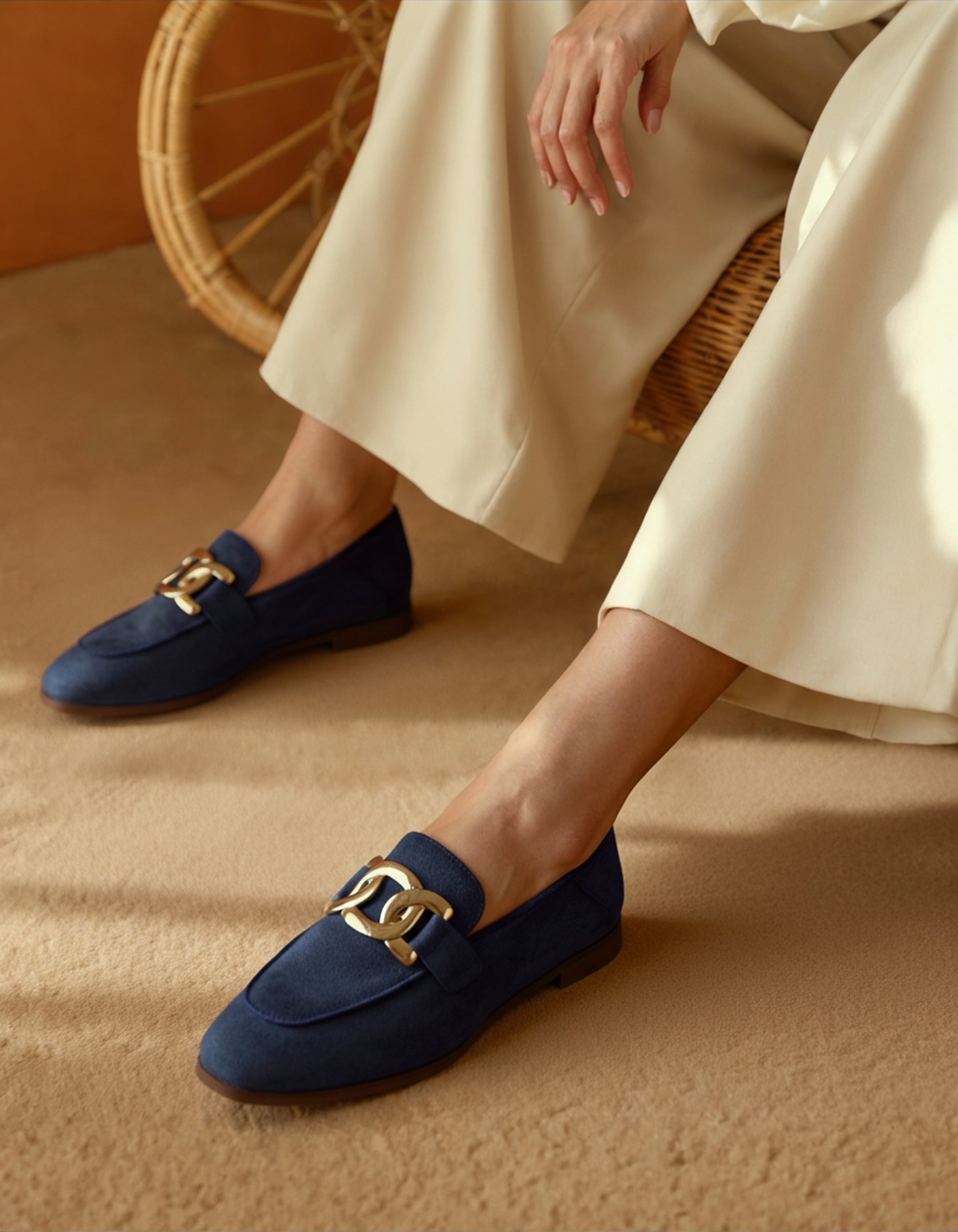 Loafers Księżnej z Zamszu
