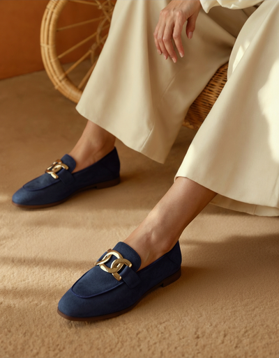 Loafers Księżnej z Zamszu